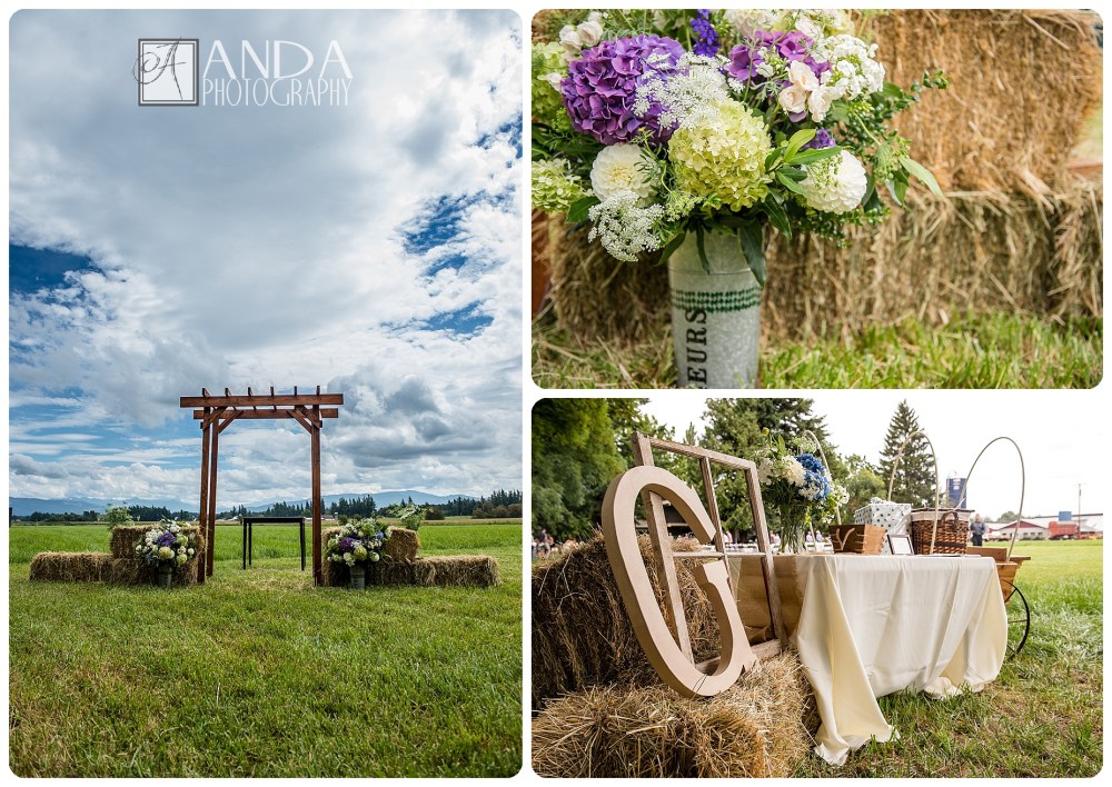 Anda Photography, creative photography, chic, artistic photography, unique photography, fall autumn wedding, vibrant colors, lifestyle photography, on location photography, Bellingham engagement photography, Bellingham wedding photography, Seattle wedding photography, Seattle engagement photography, creative wedding photography, unique wedding photography, vibrant images, photojournalistic photography, seattle wedding photography, seattle engagement photography, casual photography style, emotional wedding images, Lynden farm wedding, country wedding, bride in cowboy boots, Mike, Michael, Christie, hay bales, rustic chic wedding decor