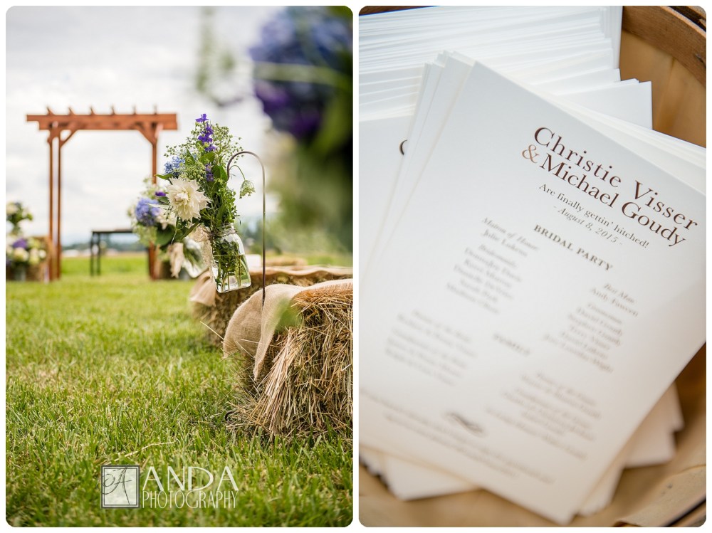 Anda Photography, creative photography, chic, artistic photography, unique photography, fall autumn wedding, vibrant colors, lifestyle photography, on location photography, Bellingham engagement photography, Bellingham wedding photography, Seattle wedding photography, Seattle engagement photography, creative wedding photography, unique wedding photography, vibrant images, photojournalistic photography, seattle wedding photography, seattle engagement photography, casual photography style, emotional wedding images, Lynden farm wedding, country wedding, bride in cowboy boots, Mike, Michael, Christie, hay bales, rustic chic wedding decor