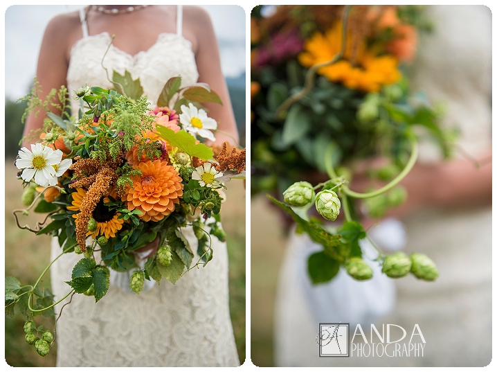 Anda Photography, creative photography, chic, artistic photography, unique photography, fall autumn wedding, vibrant colors, lifestyle photography, on location photography, Bellingham engagement photography, Bellingham wedding photography, Seattle wedding photography, Seattle engagement photography, creative wedding photography, unique wedding photography, vibrant images, photojournalistic photography, seattle wedding photography, seattle engagement photography, casual photography style, emotional wedding images, Wandering Waters, camping themed wedding, retro airstream trailer, old school trailerworks, wedding prep in an airstream trailer, rainy wedding day, outdoor wedding, backless wedding dress, Mychal, Daniel