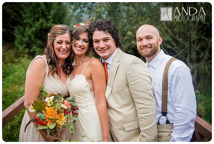 Anda Photography, creative photography, chic, artistic photography, unique photography, fall autumn wedding, vibrant colors, lifestyle photography, on location photography, Bellingham engagement photography, Bellingham wedding photography, Seattle wedding photography, Seattle engagement photography, creative wedding photography, unique wedding photography, vibrant images, photojournalistic photography, seattle wedding photography, seattle engagement photography, casual photography style, emotional wedding images, Wandering Waters, camping themed wedding, retro airstream trailer, old school trailerworks, wedding prep in an airstream trailer, rainy wedding day, outdoor wedding, backless wedding dress, Mychal, Daniel