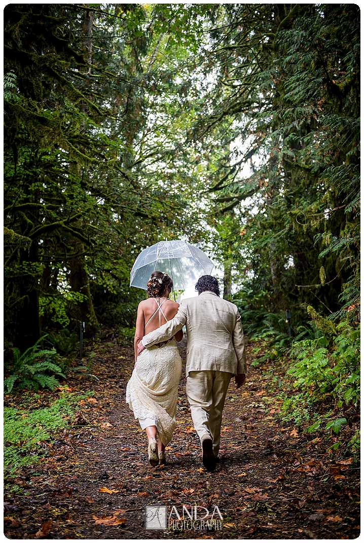 Anda Photography, creative photography, chic, artistic photography, unique photography, fall autumn wedding, vibrant colors, lifestyle photography, on location photography, Bellingham engagement photography, Bellingham wedding photography, Seattle wedding photography, Seattle engagement photography, creative wedding photography, unique wedding photography, vibrant images, photojournalistic photography, seattle wedding photography, seattle engagement photography, casual photography style, emotional wedding images, Wandering Waters, camping themed wedding, retro airstream trailer, old school trailerworks, wedding prep in an airstream trailer, rainy wedding day, outdoor wedding, backless wedding dress, Mychal, Daniel