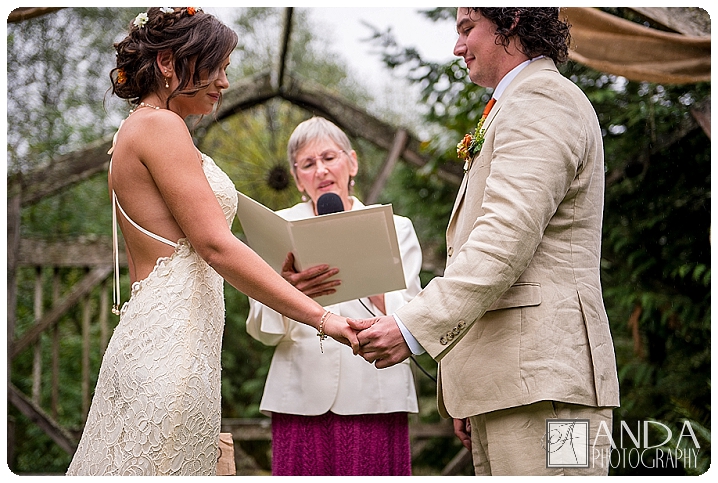 Anda Photography, creative photography, chic, artistic photography, unique photography, fall autumn wedding, vibrant colors, lifestyle photography, on location photography, Bellingham engagement photography, Bellingham wedding photography, Seattle wedding photography, Seattle engagement photography, creative wedding photography, unique wedding photography, vibrant images, photojournalistic photography, seattle wedding photography, seattle engagement photography, casual photography style, emotional wedding images, Wandering Waters, camping themed wedding, retro airstream trailer, old school trailerworks, wedding prep in an airstream trailer, rainy wedding day, outdoor wedding, backless wedding dress, Mychal, Daniel