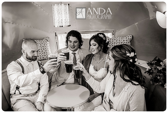 Anda Photography, creative photography, chic, artistic photography, unique photography, fall autumn wedding, vibrant colors, lifestyle photography, on location photography, Bellingham engagement photography, Bellingham wedding photography, Seattle wedding photography, Seattle engagement photography, creative wedding photography, unique wedding photography, vibrant images, photojournalistic photography, seattle wedding photography, seattle engagement photography, casual photography style, emotional wedding images, Wandering Waters, camping themed wedding, retro airstream trailer, old school trailerworks, wedding prep in an airstream trailer, rainy wedding day, outdoor wedding, backless wedding dress, Mychal, Daniel