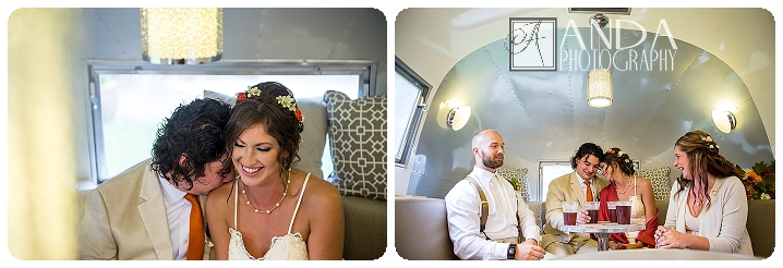 Anda Photography, creative photography, chic, artistic photography, unique photography, fall autumn wedding, vibrant colors, lifestyle photography, on location photography, Bellingham engagement photography, Bellingham wedding photography, Seattle wedding photography, Seattle engagement photography, creative wedding photography, unique wedding photography, vibrant images, photojournalistic photography, seattle wedding photography, seattle engagement photography, casual photography style, emotional wedding images, Wandering Waters, camping themed wedding, retro airstream trailer, old school trailerworks, wedding prep in an airstream trailer, rainy wedding day, outdoor wedding, backless wedding dress, Mychal, Daniel